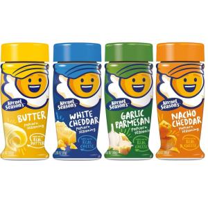 image:imageKernel Seasons 4 Pack Seasoning Kit ButterGarlic ParmesanWhite CheddarNacho Cheddar